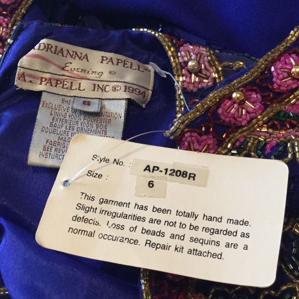 Vintage Collection Adriana papell beaded dress - Picture 8 of 8